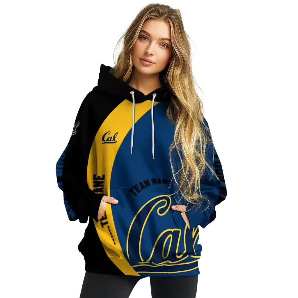 personalized california golden bears minimalist design blue black hoodie high quality personalized california golden bears minimalist design blue black hoodie high quality