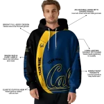 personalized california golden bears minimalist design blue black hoodie best selling