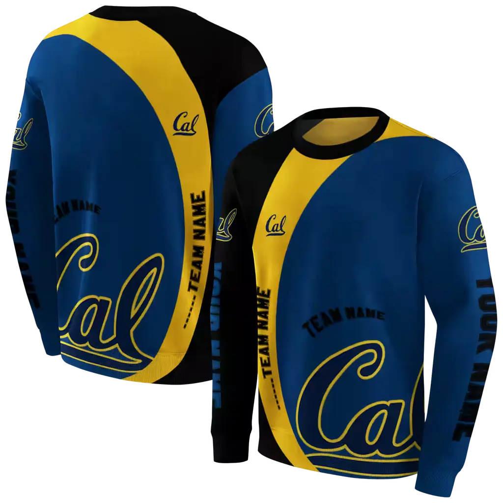 personalized california golden bears minimalist design blue black hoodie premium grade personalized california golden bears minimalist design blue black hoodie premium grade