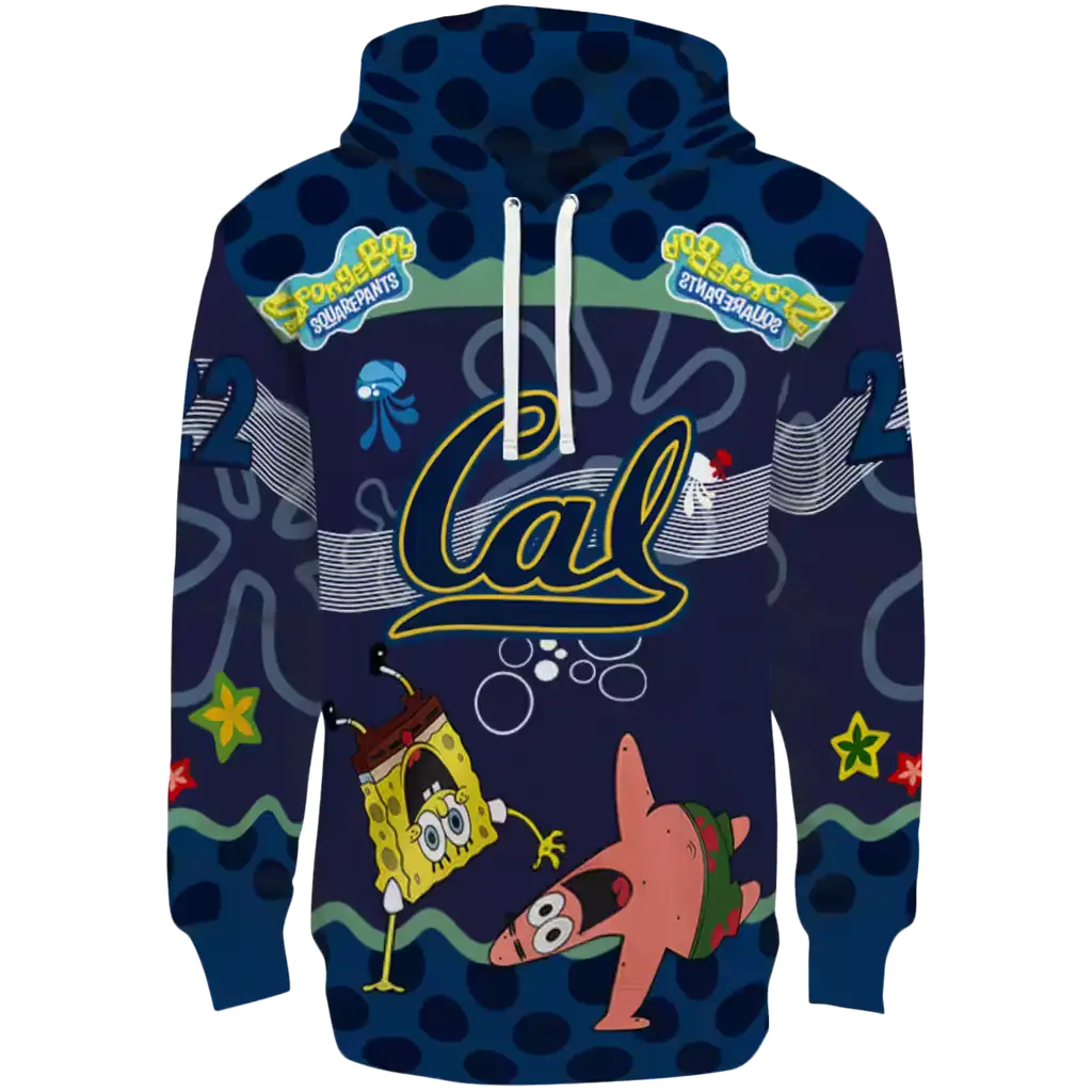 personalized california golden bears spongebob patrick star blue navy hoodie best selling personalized california golden bears spongebob patrick star blue navy hoodie best selling
