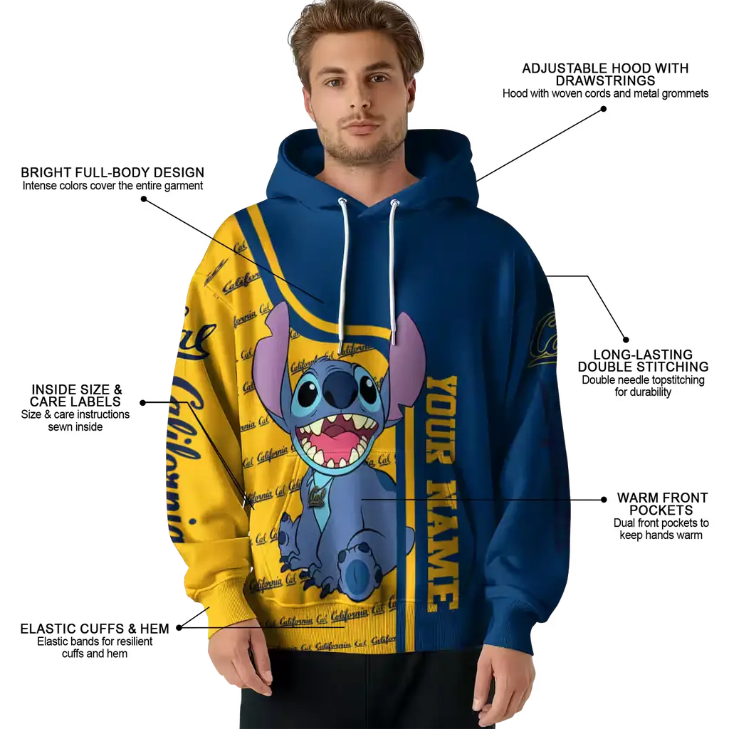 personalized california golden bears stitch blue hoodie latest model personalized california golden bears stitch blue hoodie latest model