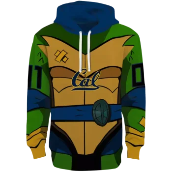 personalized california golden bears superhero armor blue green hoodie best selling