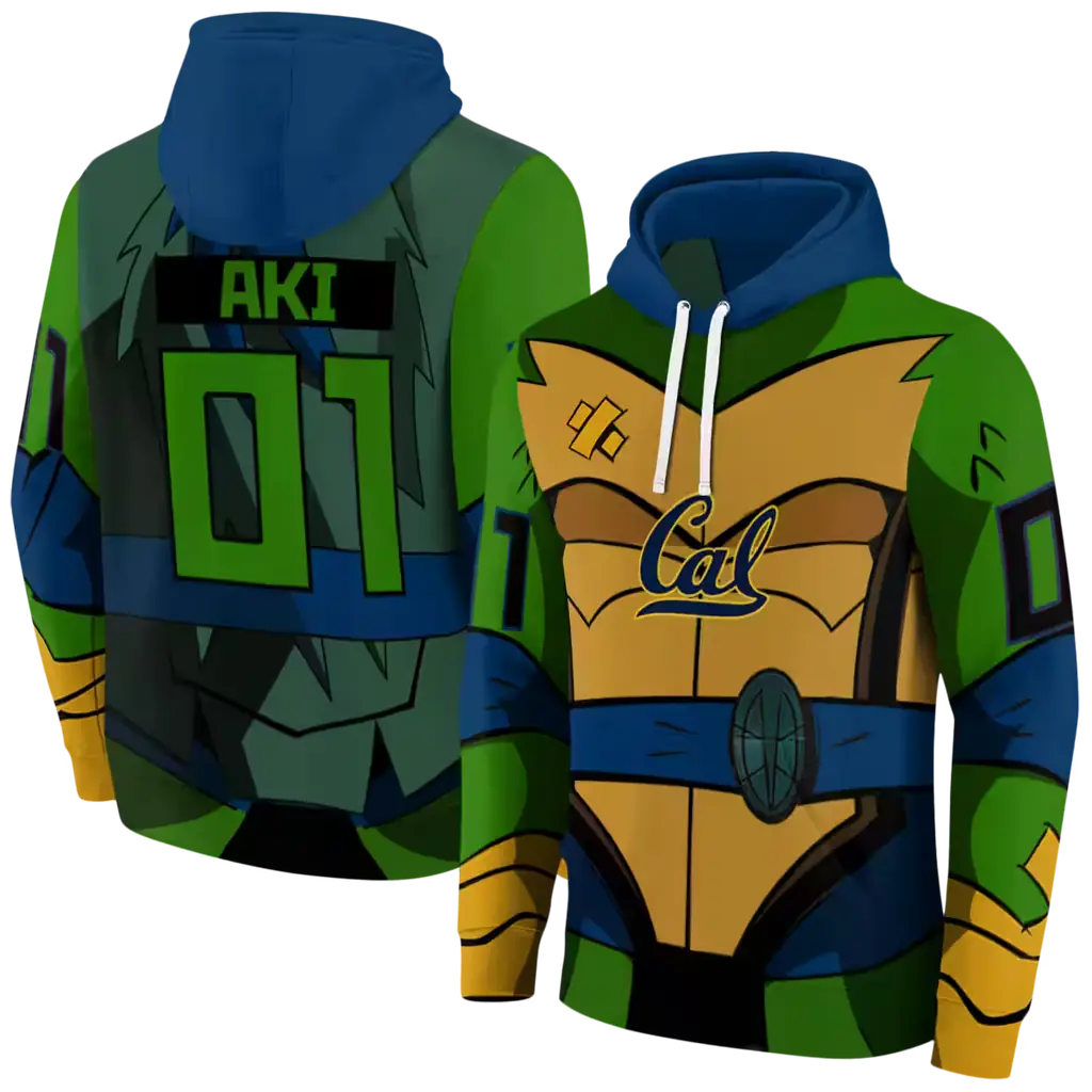 personalized california golden bears superhero armor blue green hoodie fashion forward personalized california golden bears superhero armor blue green hoodie fashion forward
