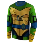 personalized california golden bears superhero armor blue green hoodie best selling