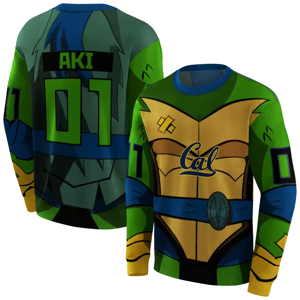 personalized california golden bears superhero armor blue green hoodie premium grade personalized california golden bears superhero armor blue green hoodie premium grade