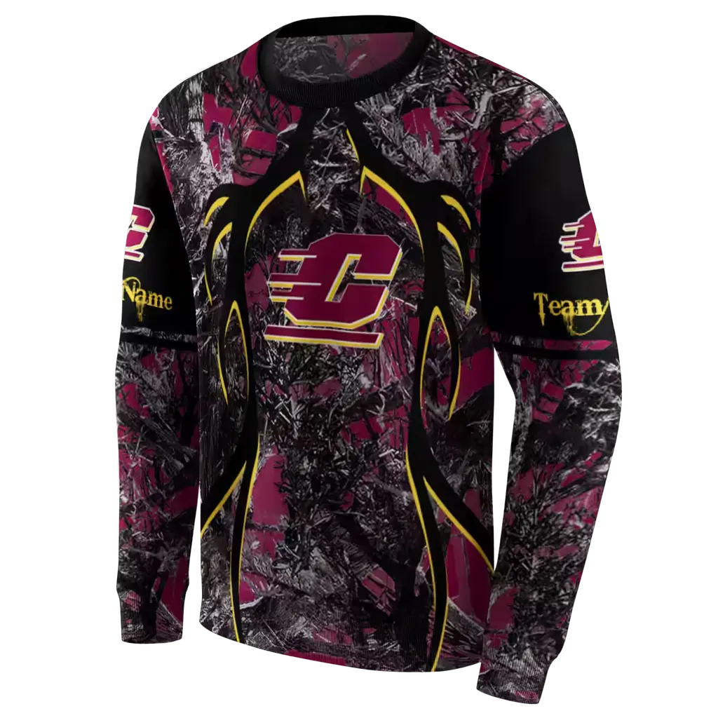 personalized central michigan chippewas hunting theme maroon black hoodie new arrival personalized central michigan chippewas hunting theme maroon black hoodie new arrival