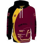 personalized central michigan chippewas minimalist design maroon black hoodie best selling