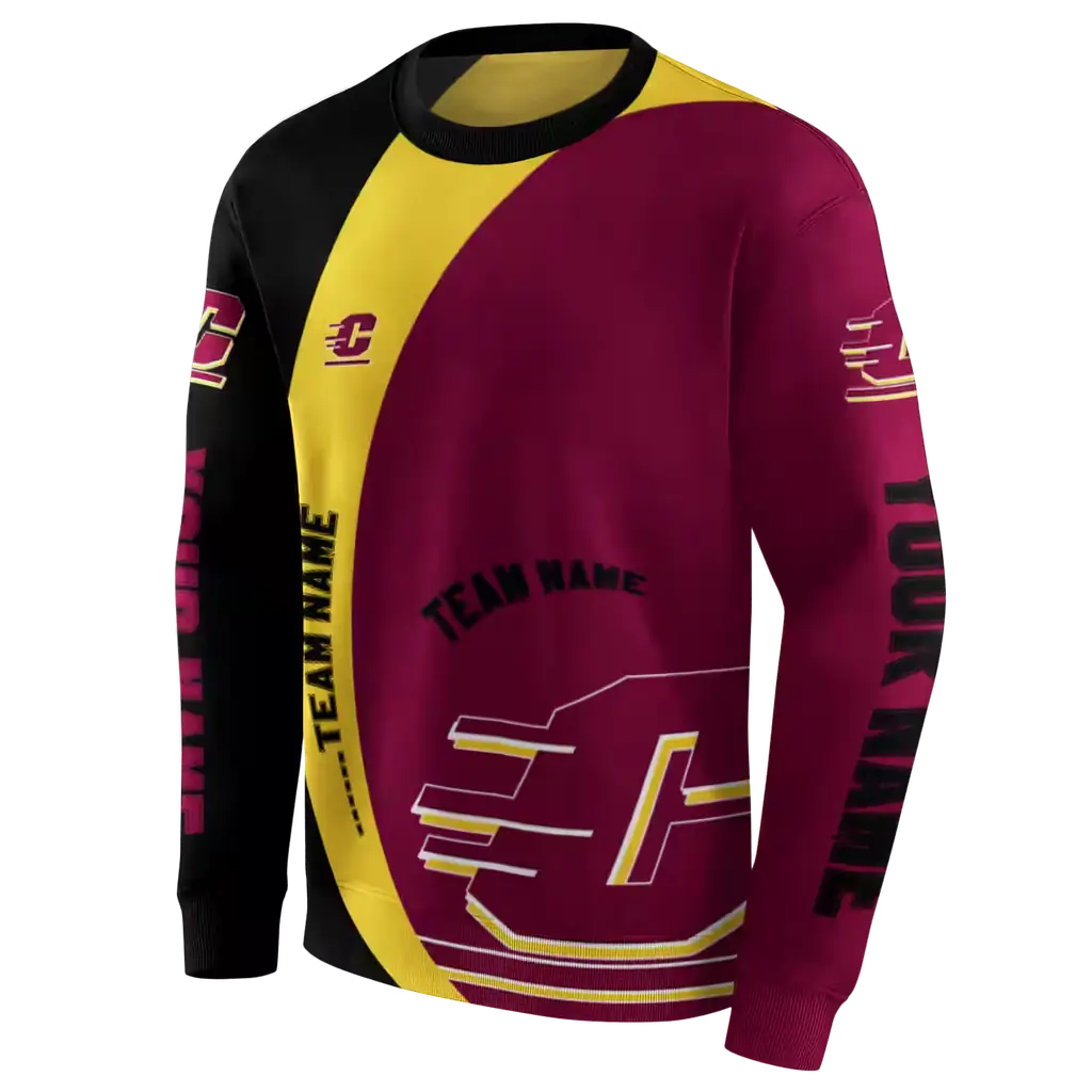 personalized central michigan chippewas minimalist design maroon black hoodie new arrival personalized central michigan chippewas minimalist design maroon black hoodie new arrival