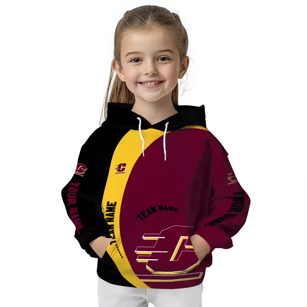 personalized central michigan chippewas minimalist design maroon black hoodie top rated personalized central michigan chippewas minimalist design maroon black hoodie top rated