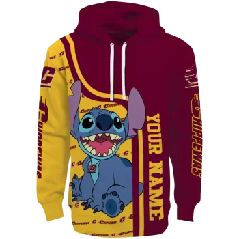 personalized central michigan chippewas stitch maroon hoodie best selling