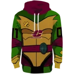 personalized central michigan chippewas superhero armor maroon green hoodie best selling