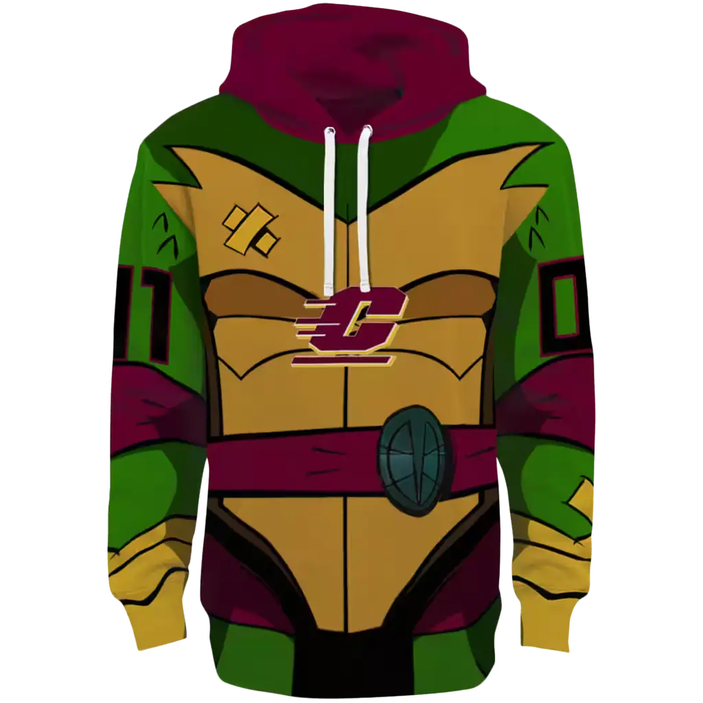 personalized central michigan chippewas superhero armor maroon green hoodie best selling personalized central michigan chippewas superhero armor maroon green hoodie best selling