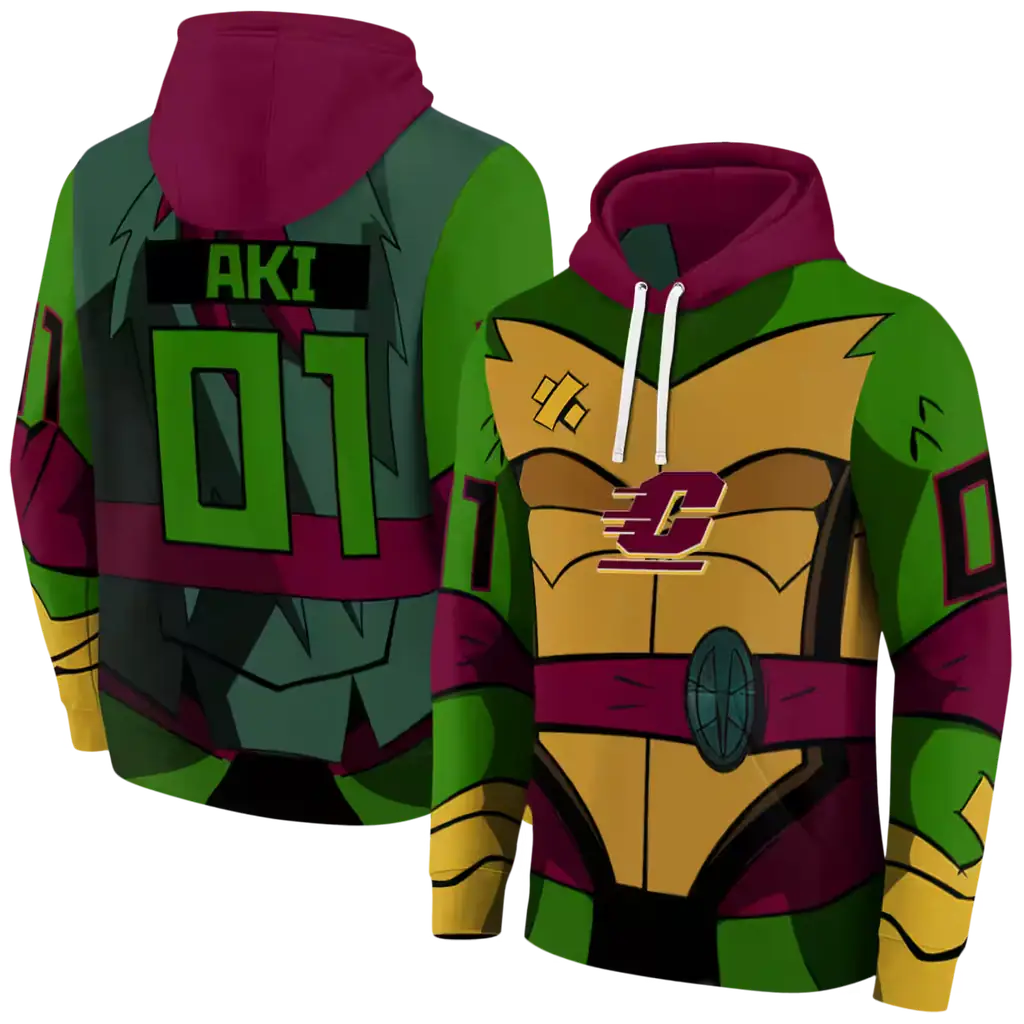personalized central michigan chippewas superhero armor maroon green hoodie fashion forward personalized central michigan chippewas superhero armor maroon green hoodie fashion forward