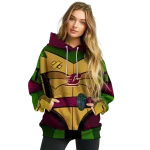 personalized central michigan chippewas superhero armor maroon green hoodie best selling