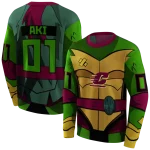 personalized central michigan chippewas superhero armor maroon green hoodie best selling
