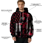 personalized cincinnati bearcats distressed flag red black hoodie best selling