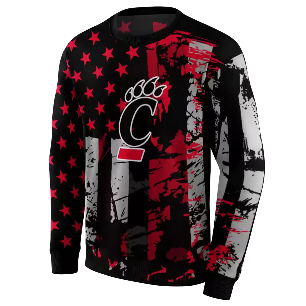 personalized cincinnati bearcats distressed flag red black hoodie new arrival personalized cincinnati bearcats distressed flag red black hoodie new arrival