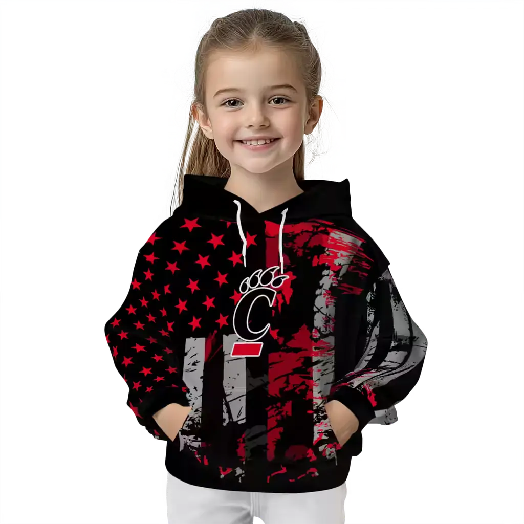 personalized cincinnati bearcats distressed flag red black hoodie top rated personalized cincinnati bearcats distressed flag red black hoodie top rated
