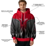 personalized cincinnati bearcats flame design red hoodie best selling