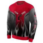 personalized cincinnati bearcats flame design red hoodie best selling