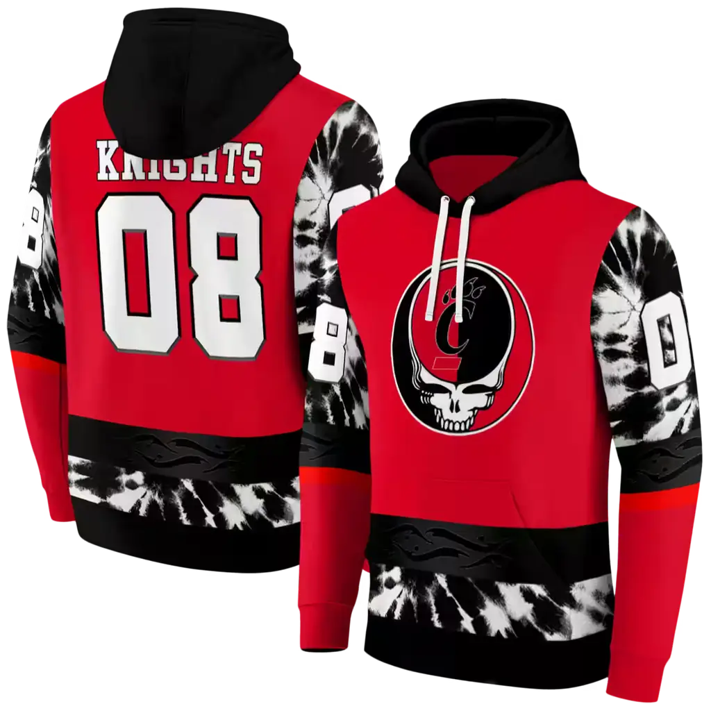 personalized cincinnati bearcats grateful vibes red hoodie fashion forward personalized cincinnati bearcats grateful vibes red hoodie fashion forward