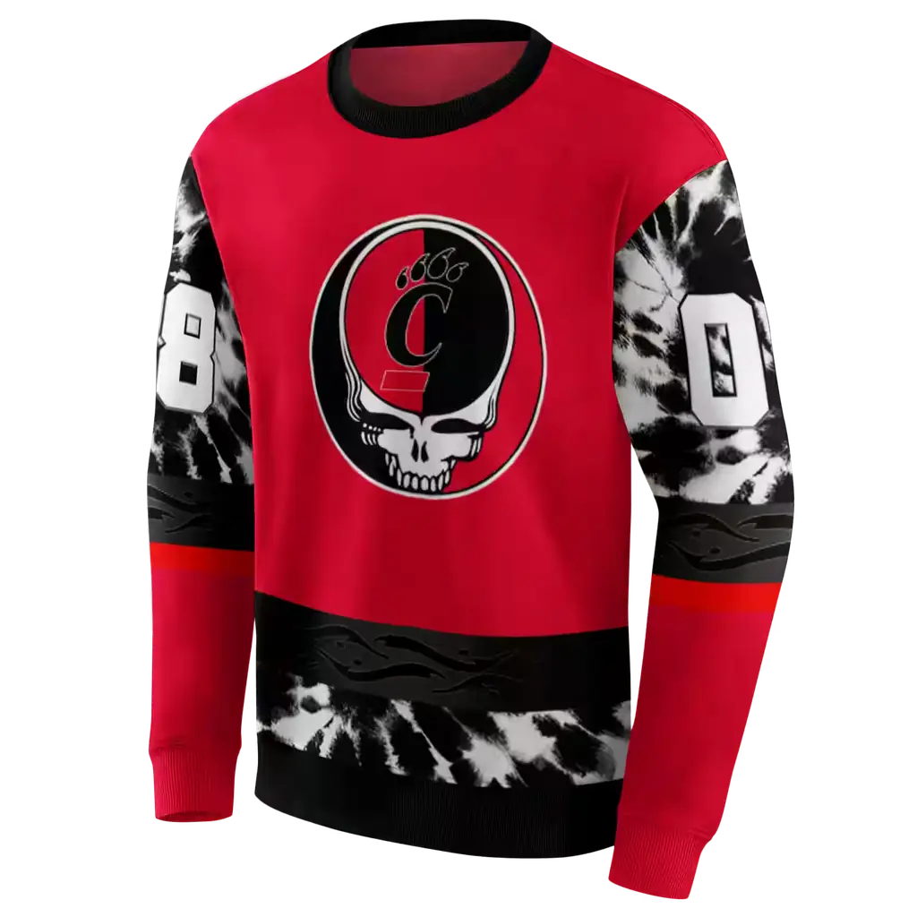 personalized cincinnati bearcats grateful vibes red hoodie new arrival personalized cincinnati bearcats grateful vibes red hoodie new arrival