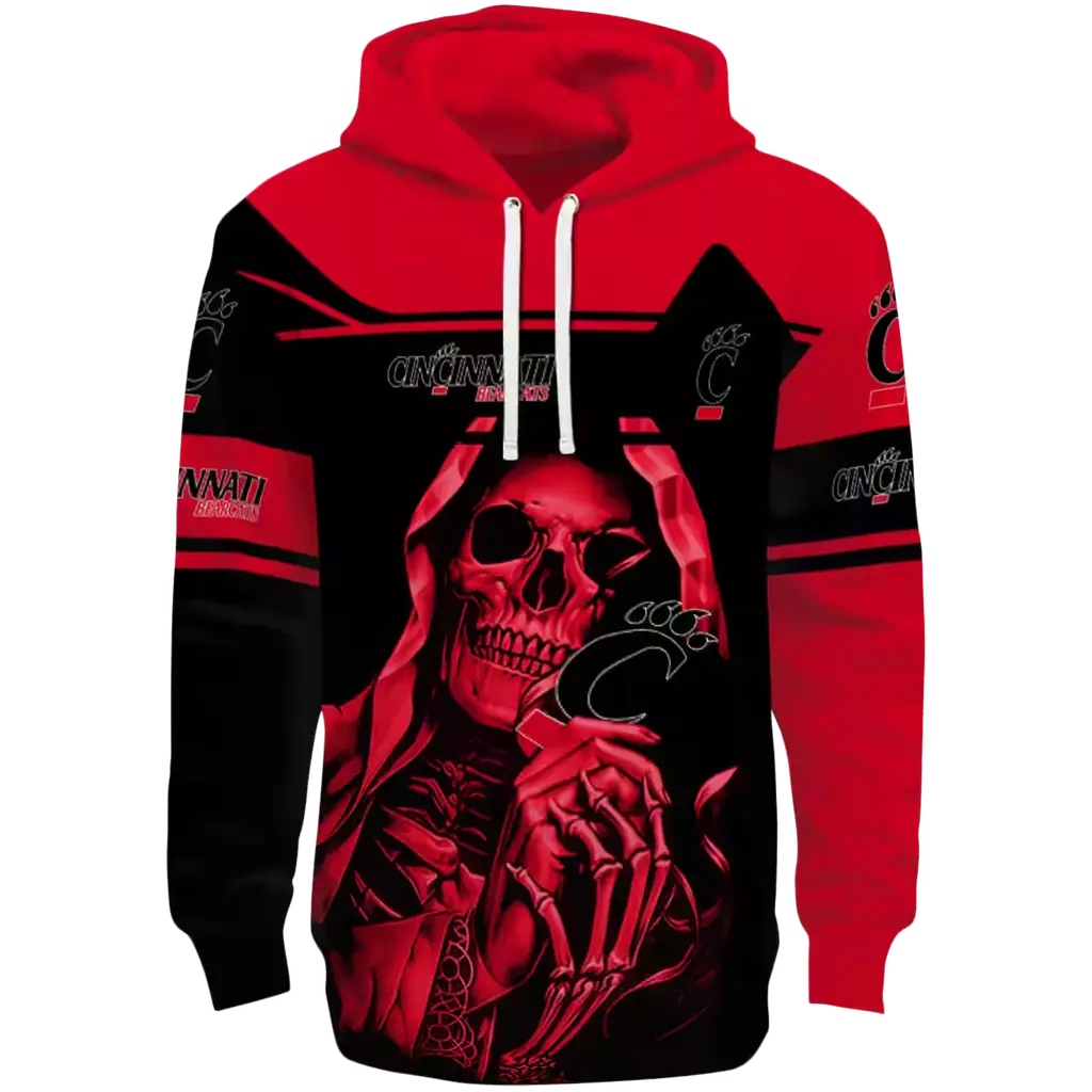 personalized cincinnati bearcats grim reaper red black hoodie best selling personalized cincinnati bearcats grim reaper red black hoodie best selling