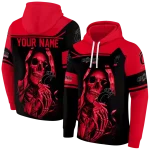 personalized cincinnati bearcats grim reaper red black hoodie best selling