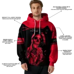 personalized cincinnati bearcats grim reaper red black hoodie best selling