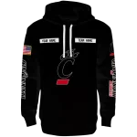 personalized cincinnati bearcats punisher skull black hoodie best selling