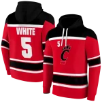 personalized cincinnati bearcats striped pattern red hoodie best selling