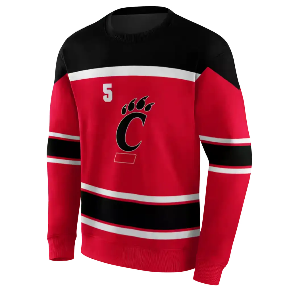 personalized cincinnati bearcats striped pattern red hoodie new arrival personalized cincinnati bearcats striped pattern red hoodie new arrival