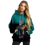 personalized coastal carolina chanticleers baby groot green black hoodie best selling