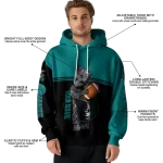 personalized coastal carolina chanticleers baby groot green black hoodie best selling