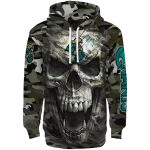 personalized coastal carolina chanticleers camo skull hoodie best selling