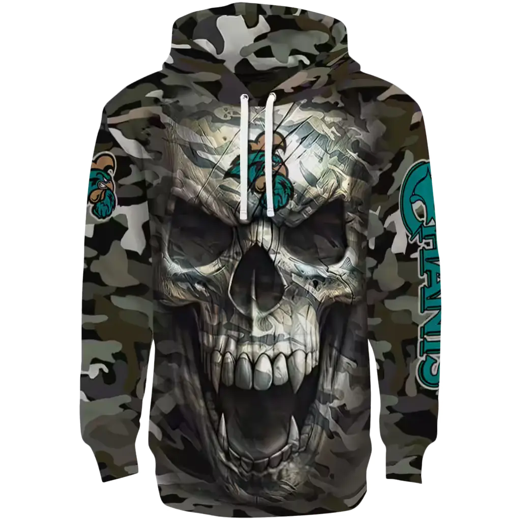 personalized coastal carolina chanticleers camo skull hoodie best selling personalized coastal carolina chanticleers camo skull hoodie best selling