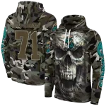 personalized coastal carolina chanticleers camo skull hoodie best selling