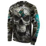 personalized coastal carolina chanticleers camo skull hoodie best selling