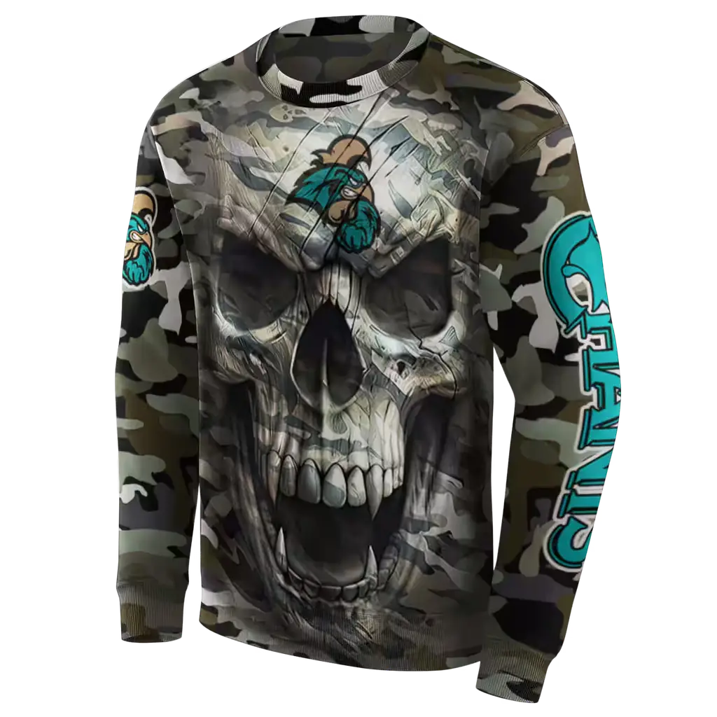 personalized coastal carolina chanticleers camo skull hoodie new arrival personalized coastal carolina chanticleers camo skull hoodie new arrival