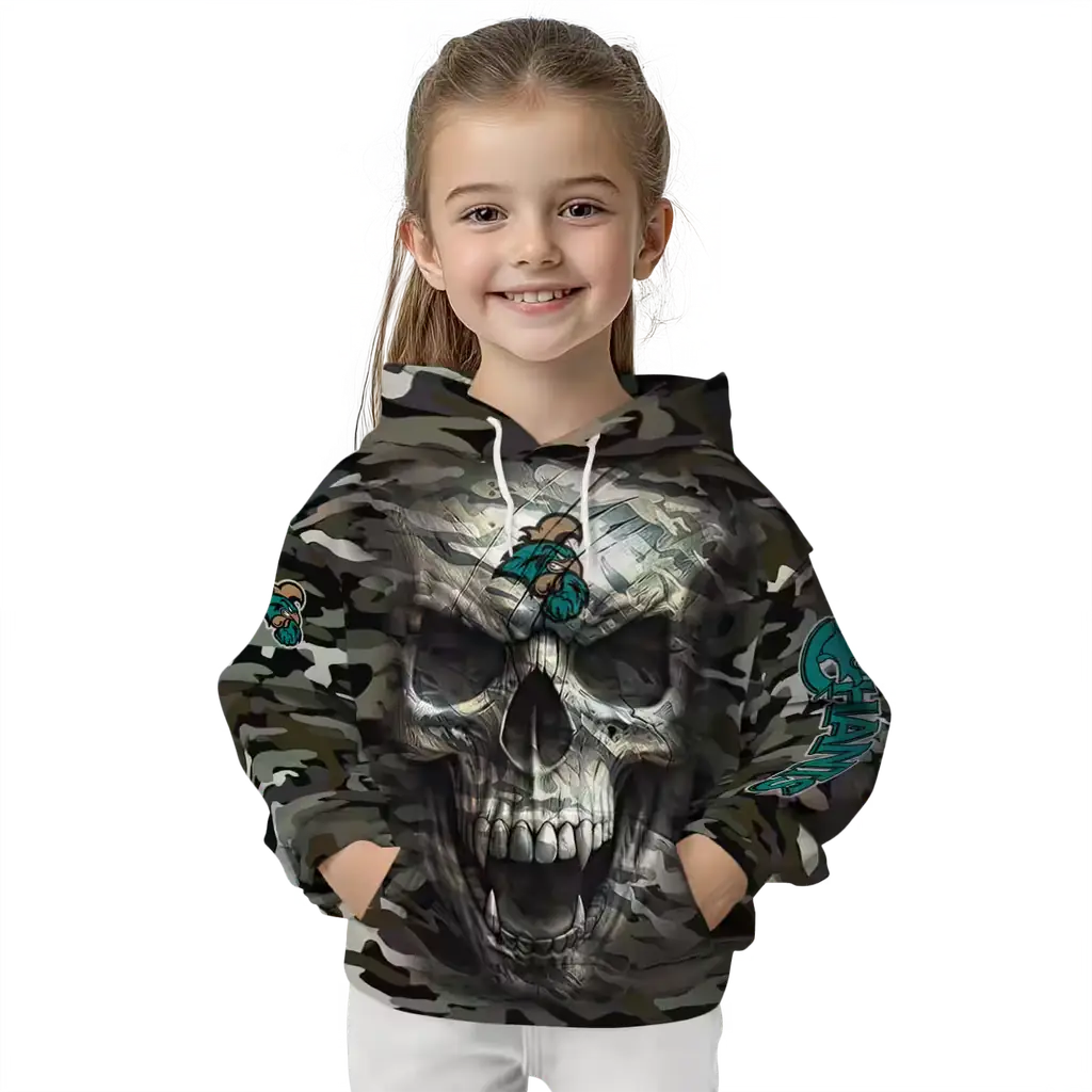 personalized coastal carolina chanticleers camo skull hoodie top rated personalized coastal carolina chanticleers camo skull hoodie top rated