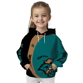 personalized coastal carolina chanticleers minimalist design green black hoodie top rated
