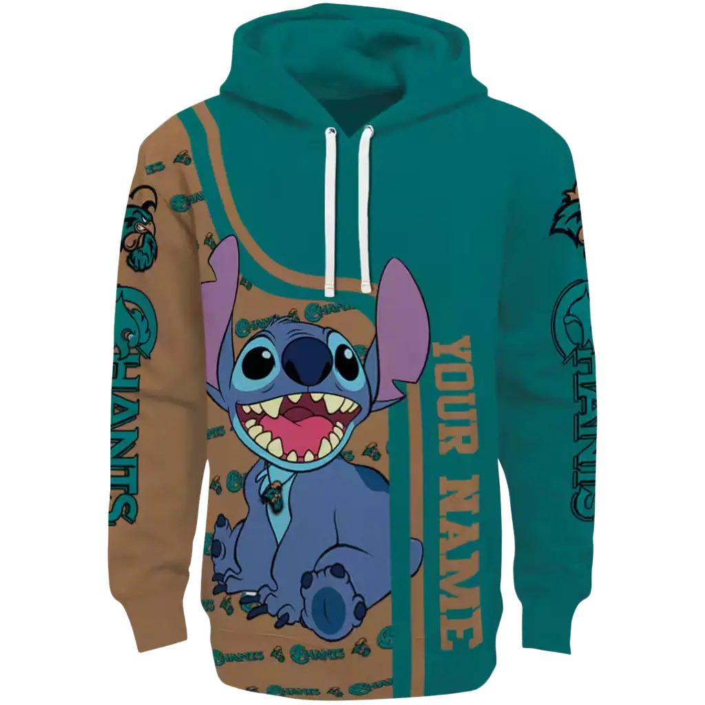 personalized coastal carolina chanticleers stitch green hoodie best selling personalized coastal carolina chanticleers stitch green hoodie best selling