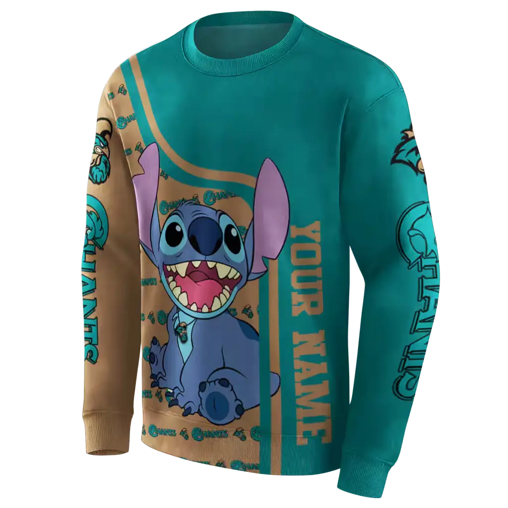 personalized coastal carolina chanticleers stitch green hoodie new arrival personalized coastal carolina chanticleers stitch green hoodie new arrival