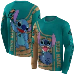 personalized coastal carolina chanticleers stitch green hoodie best selling