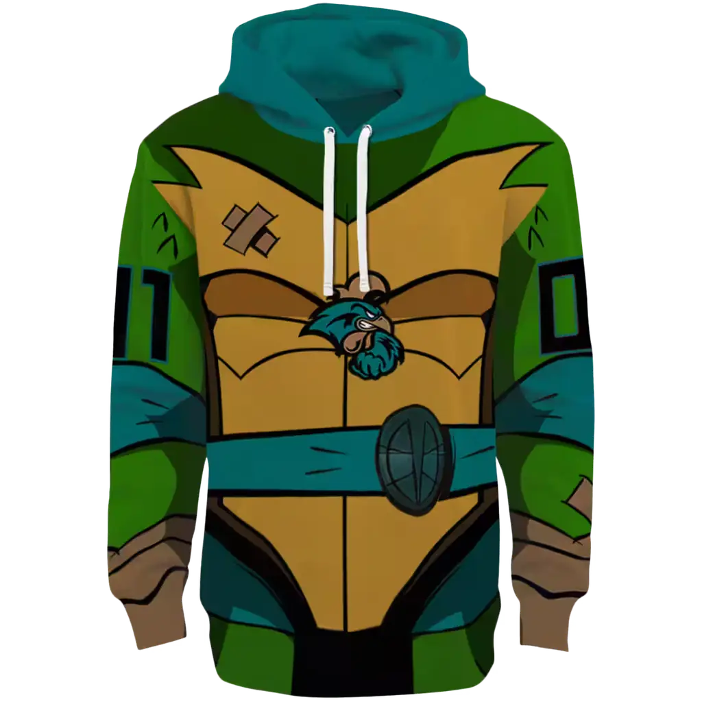 personalized coastal carolina chanticleers superhero armor green hoodie best selling personalized coastal carolina chanticleers superhero armor green hoodie best selling