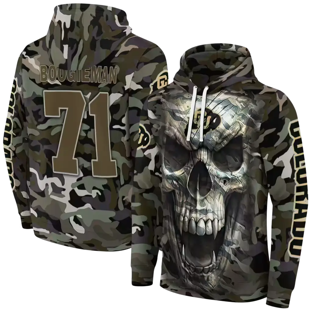 personalized colorado buffaloes camo skull hoodie fashion forward personalized colorado buffaloes camo skull hoodie fashion forward