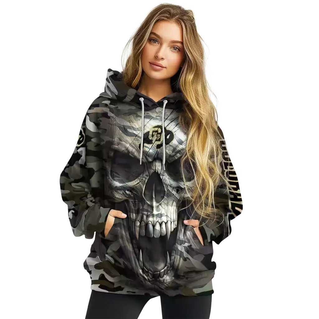 personalized colorado buffaloes camo skull hoodie high quality personalized colorado buffaloes camo skull hoodie high quality