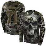 personalized colorado buffaloes camo skull hoodie best selling