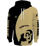 personalized colorado buffaloes minimalist design gold black hoodie best selling
