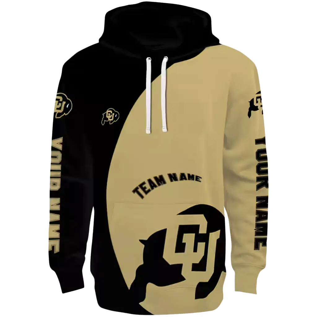 personalized colorado buffaloes minimalist design gold black hoodie best selling personalized colorado buffaloes minimalist design gold black hoodie best selling
